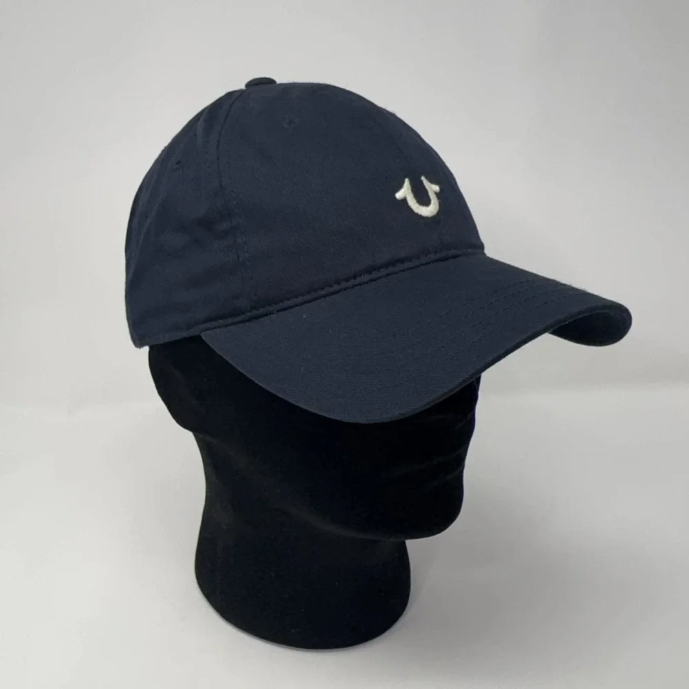 True Religion Baseball Cap Mens Strapback Hat Horseshoe Logo Adjustable One Size